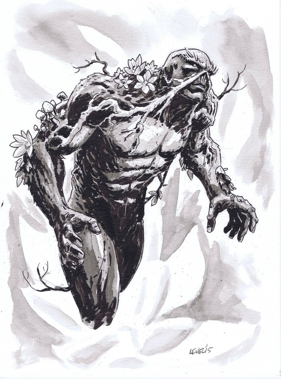 Swamp Thing sketch by Brian Level